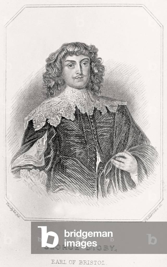 Portrait of George Digby, Earl of Bristol, 1835 (litho)