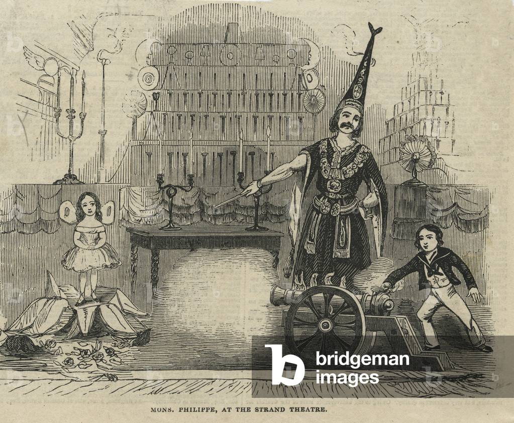 Monsieur Philippe at the Strand Theatre, 1845 (engraving)