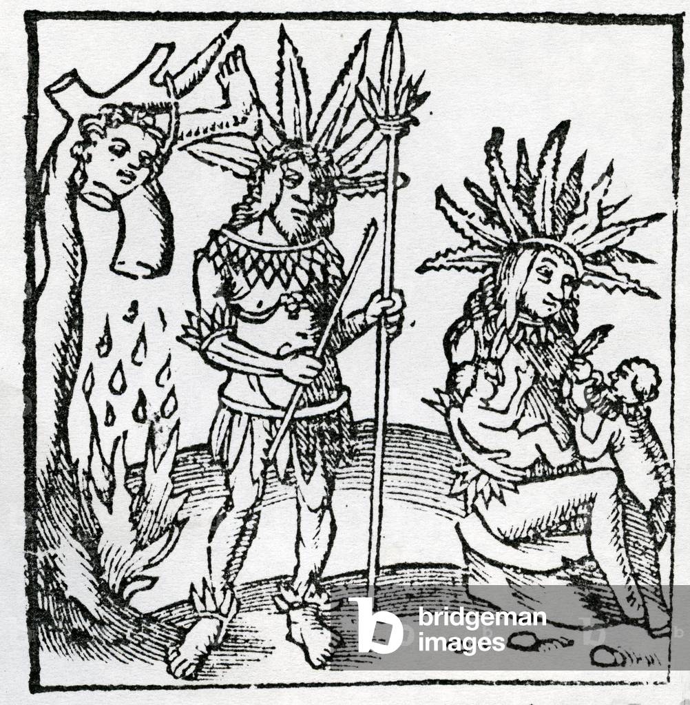 Nativi del Brasile, illustrazione da «Delle nuove terre e del popolo trovato dai messaggeri del Re del Portoga