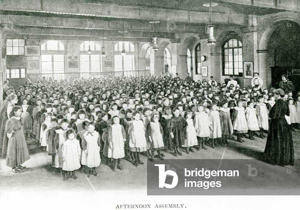 Afternoon Assembly, c.1900 (b/w photo)