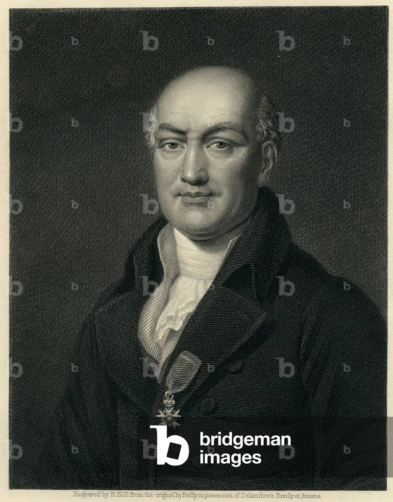 Jean Baptiste Joseph Chevalier Delambre (1749-1822) (engraving)