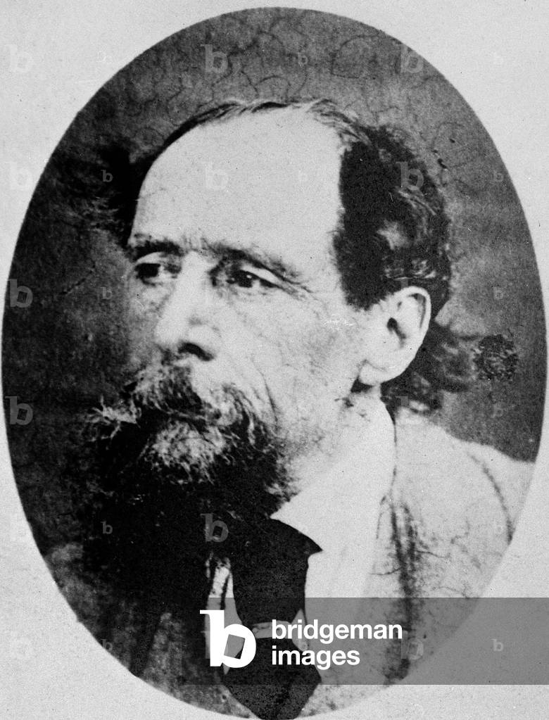 Charles Dickens, c.1863 (b/w photo)