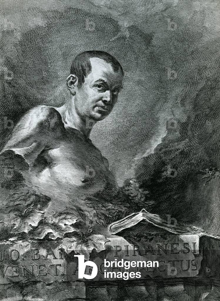 Portrait of Giovanni Battista Piranesi (1720-78), 1750 (engraving)