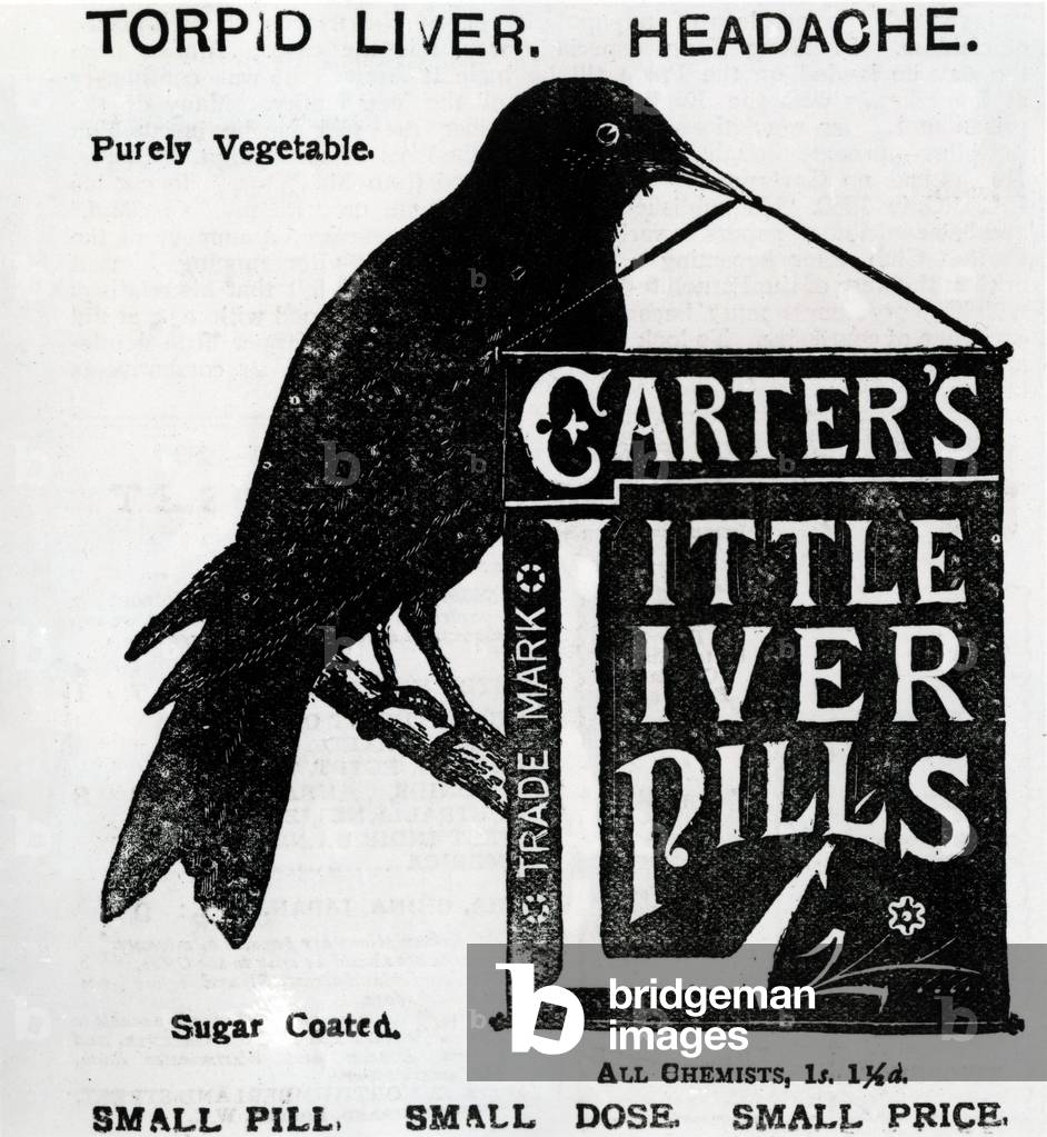 Advertisement for 'Carter's Little Liver Pills', c.1880-1900 (litho)