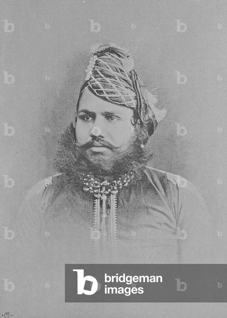 Maharaja Sawai Madho Singh II (engraving)
