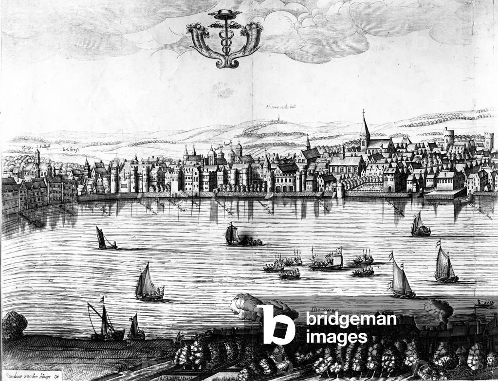 A View of the River Thames from Southwark, 1650 (engraving)