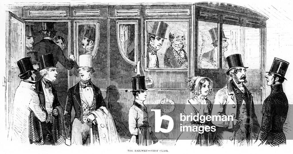 Epson Races 1847: The Railway - First Class (engraving)