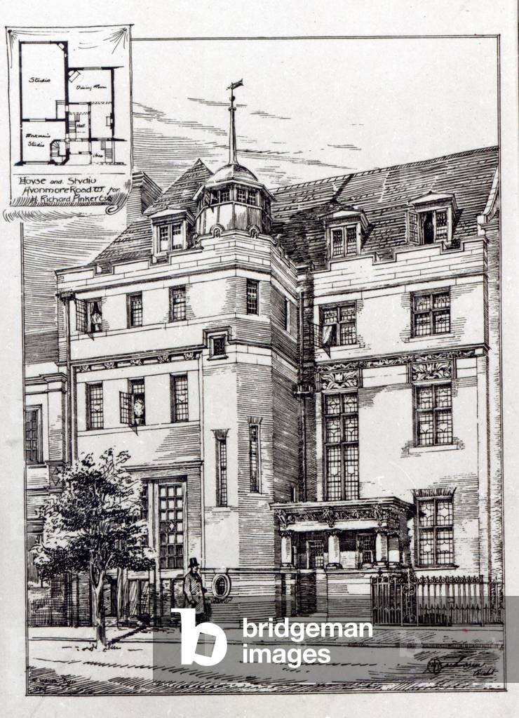 A Sculptors Studio, 1892 (litho)