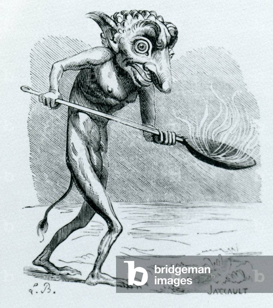 The Ukobach, illustration from the 'Dictionnaire Infernal' by Jacques Albin Simon Collin de Plancy , 1818 (engraving)
