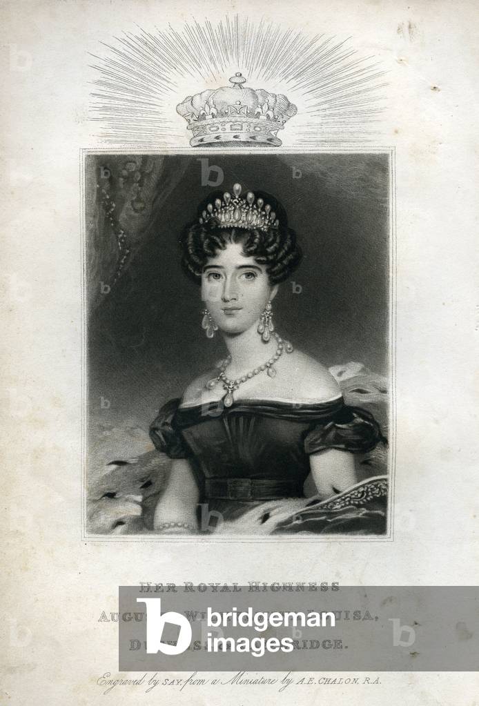 Her Royal Highness Augusta Wilhelmina Louisa, Duchess of Cambridge, 1830  (engraving) 