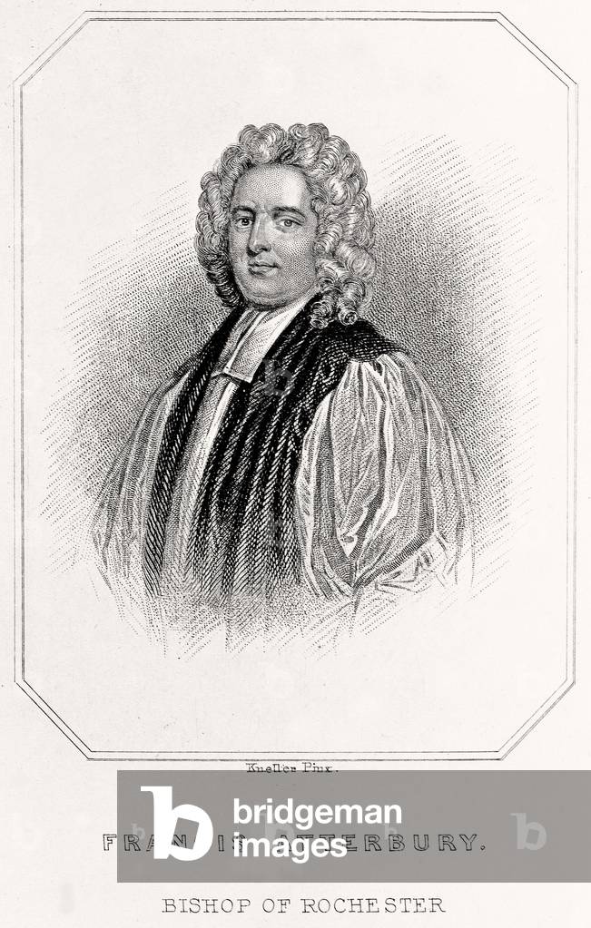 Portrait of Francis Atterbury, Bishop of Rochester, 1835 (litho)