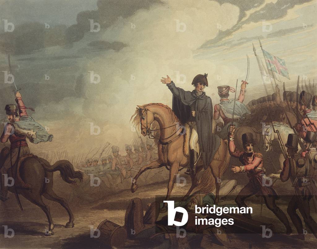 Wellington at Waterloo (aquatint)