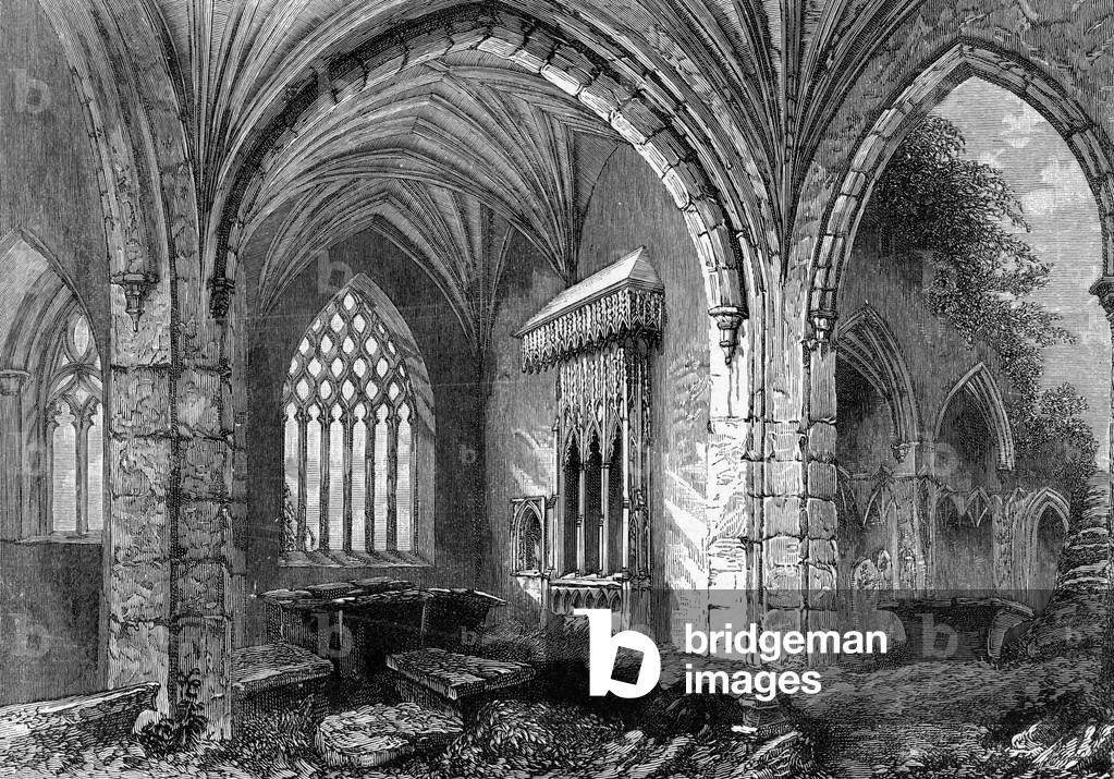 Abbey of Holy Cross, c.1841 (engraving)