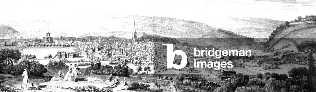 The East Prospect of Sheffield, in the County of York, 1745 (engraving)