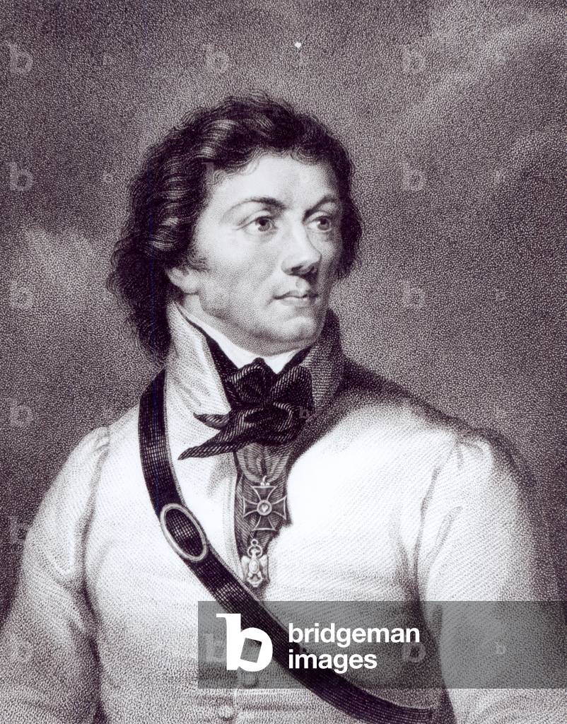 Porträt von Tadeusz Kosciuszko, um 1840 (Kupferstich)