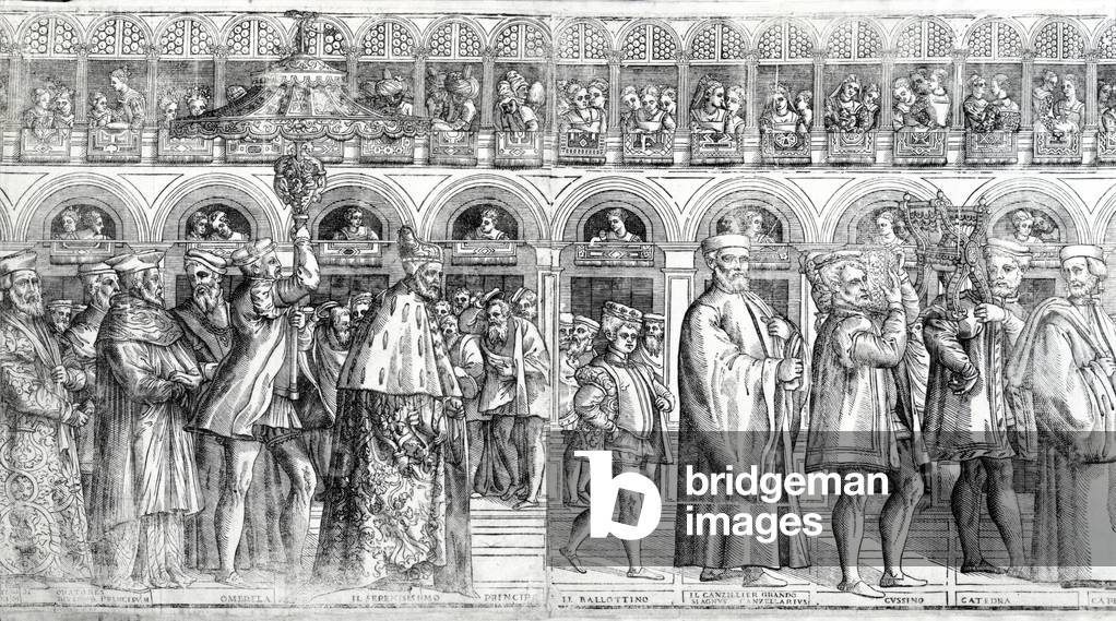 Dogal Procession, c.1555-60 (woodcut) (See also 476241-4)