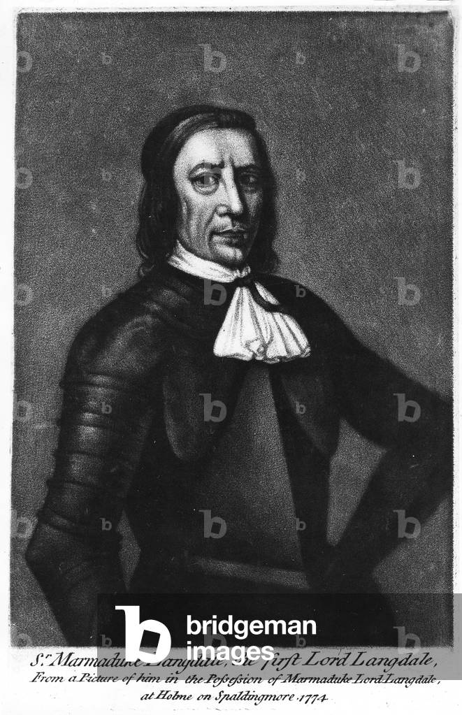Sir Marmaduke Langdale, 1st Lord Langdale, c.1774 (engraving)