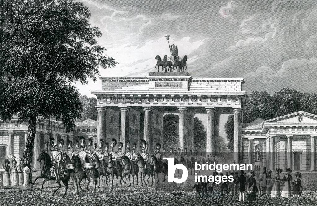The Brandenburg Gate, Berlin, 1833 (engraving)