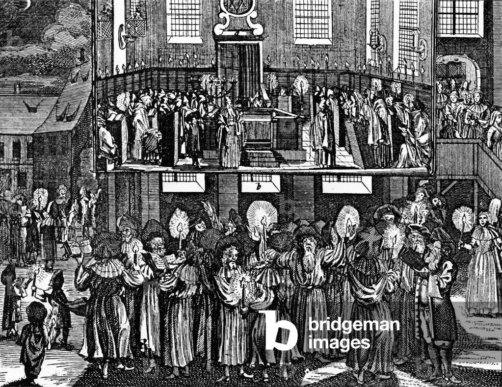 Kiddush Levana by Georg Puschner from Kirchner's 