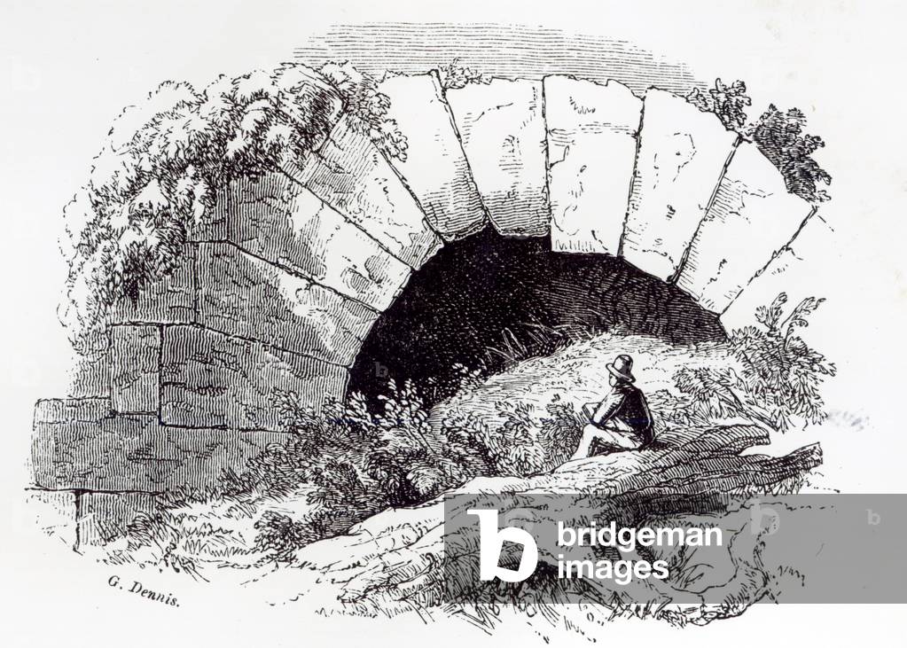 Ancient Cloaca on the Marta (engraving)