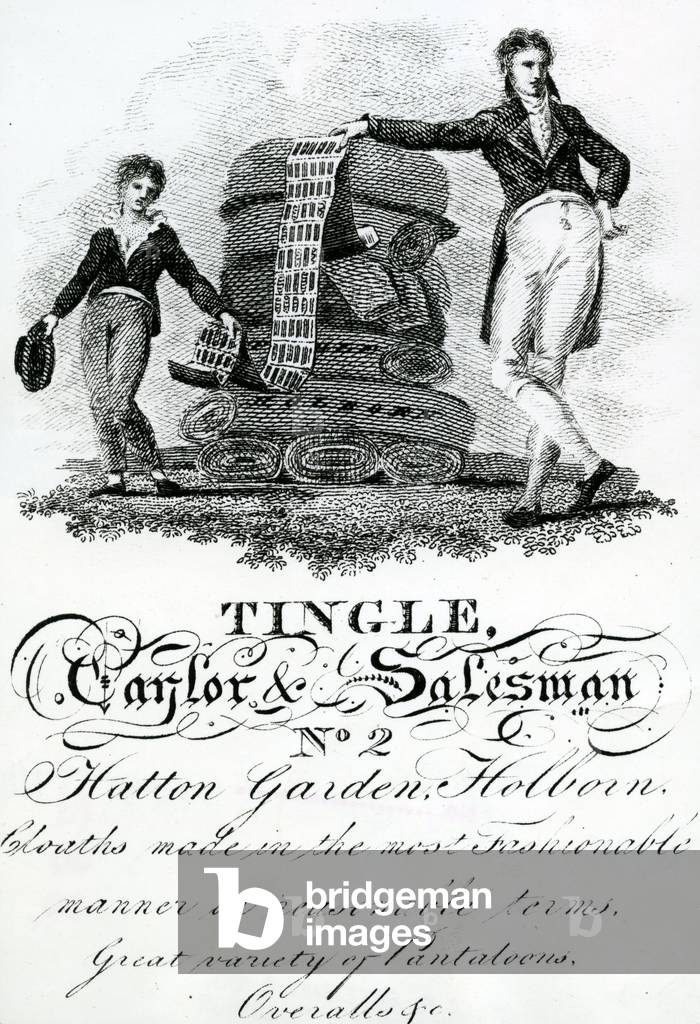Trade card for Tingle, Taylor and Salesman, No 2 Hatton Garden, Holborn (engraving)