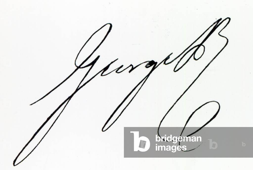 Signature of George IV (engraving)