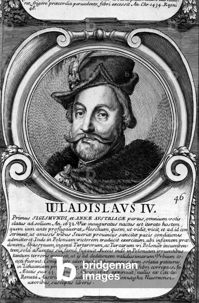 Wladislaus IV, from 'Series Chronologica Ducum et Regum Polonorum' (engraving)