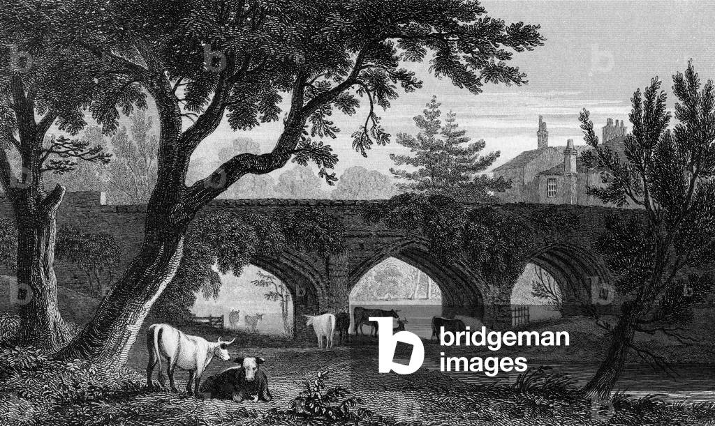 Eltham Bridge, Kent, engraved by Henry Adlard, 1832 (engraving)