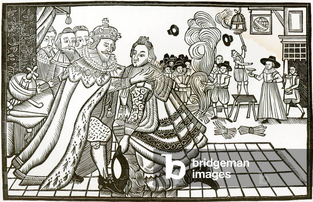 Prince Charles's Welcome Home from Spain, 1623 (litho)