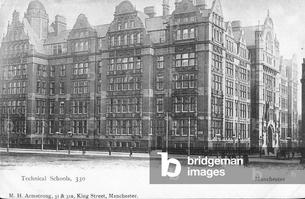 The Technical Schools, Manchester (b/w photo)