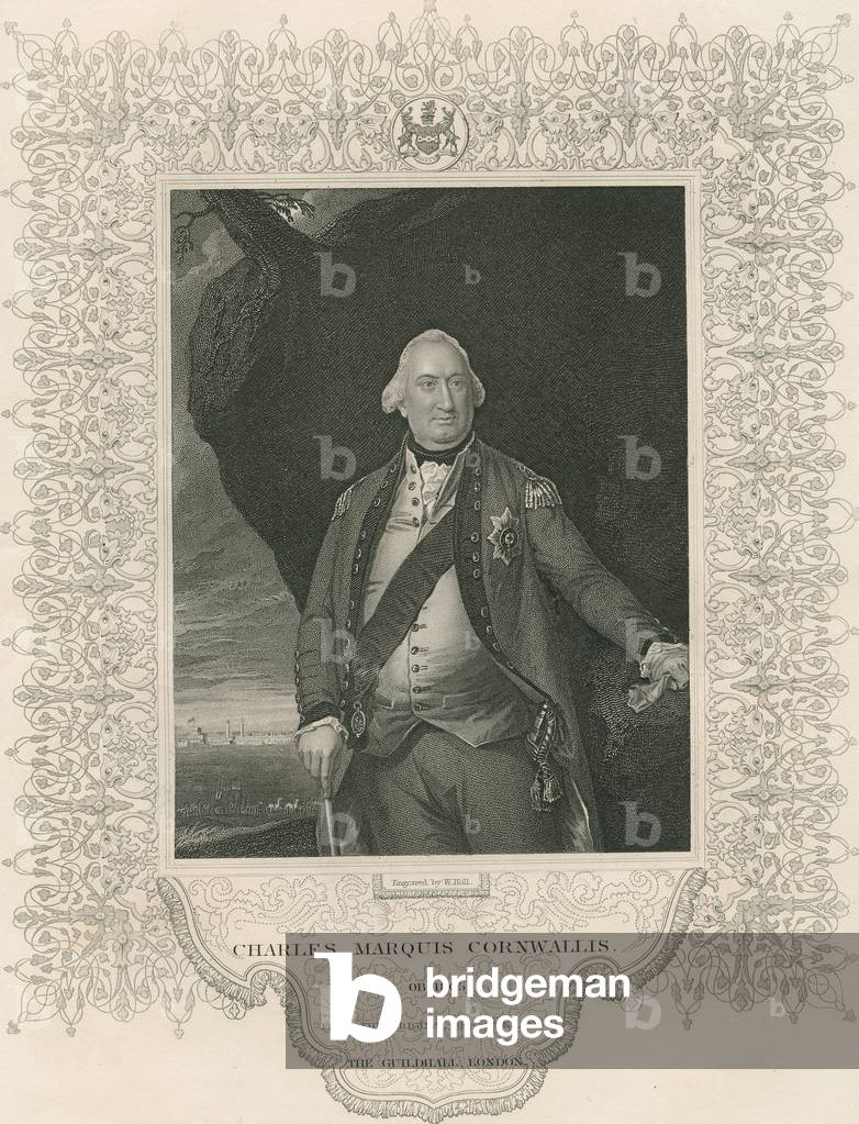 Charles Cornwallis, from 'Gallery of Historical Portraits', published c.1880 (litho)
