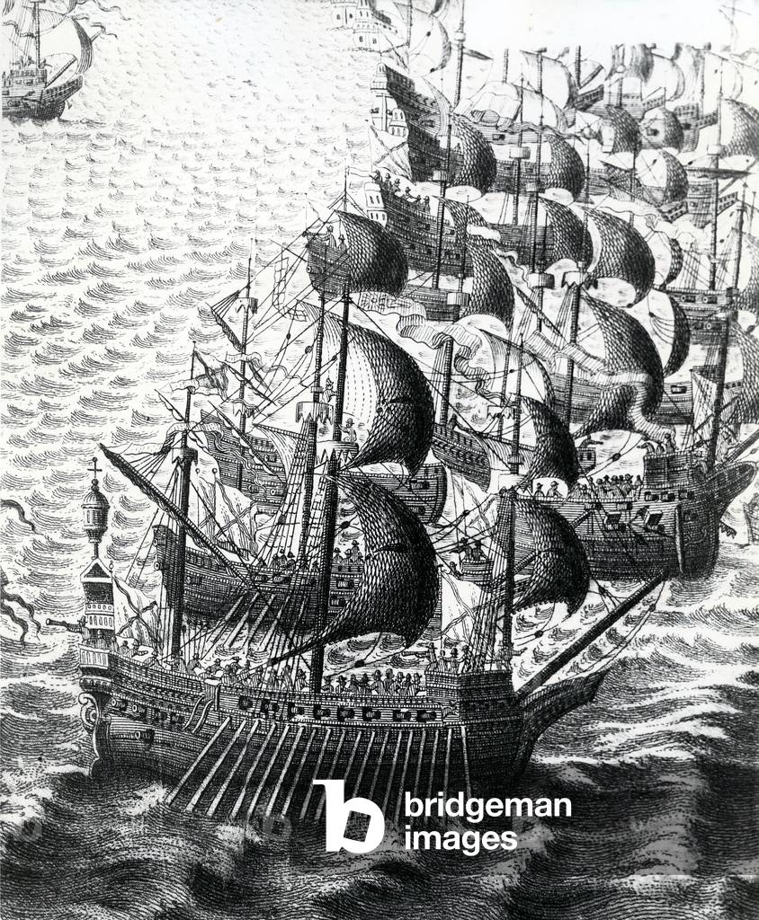The Spanish Armada, 19th Century (engraving)