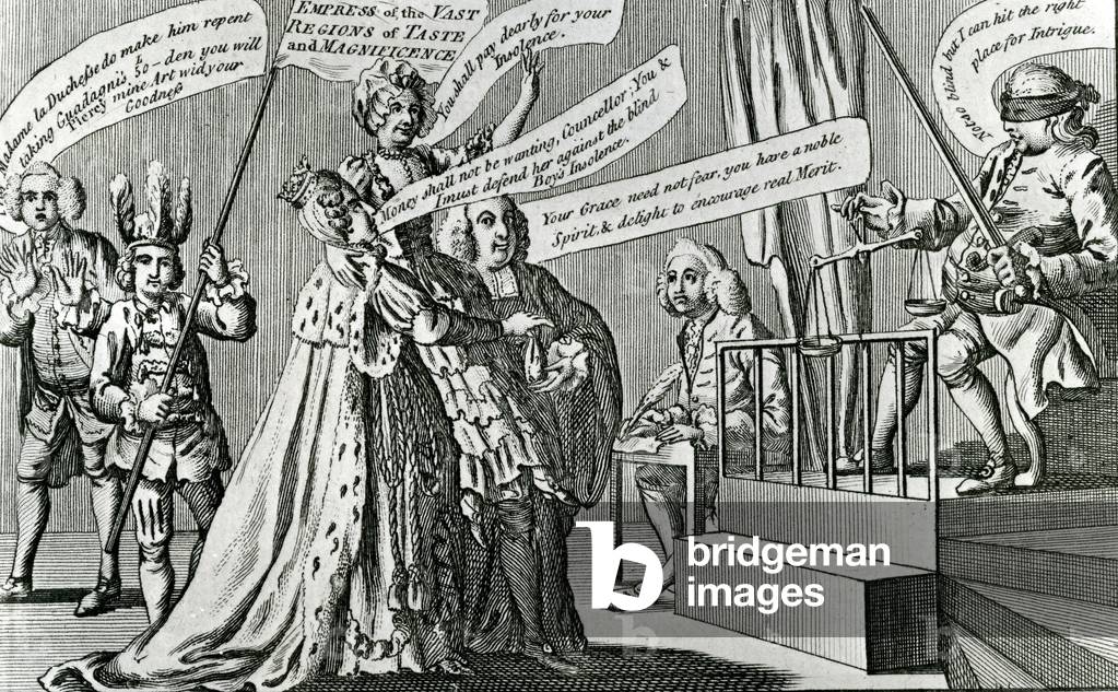 Trial of the Sovereign Empress of the Vast Regions of Taste, 1771 (etching)