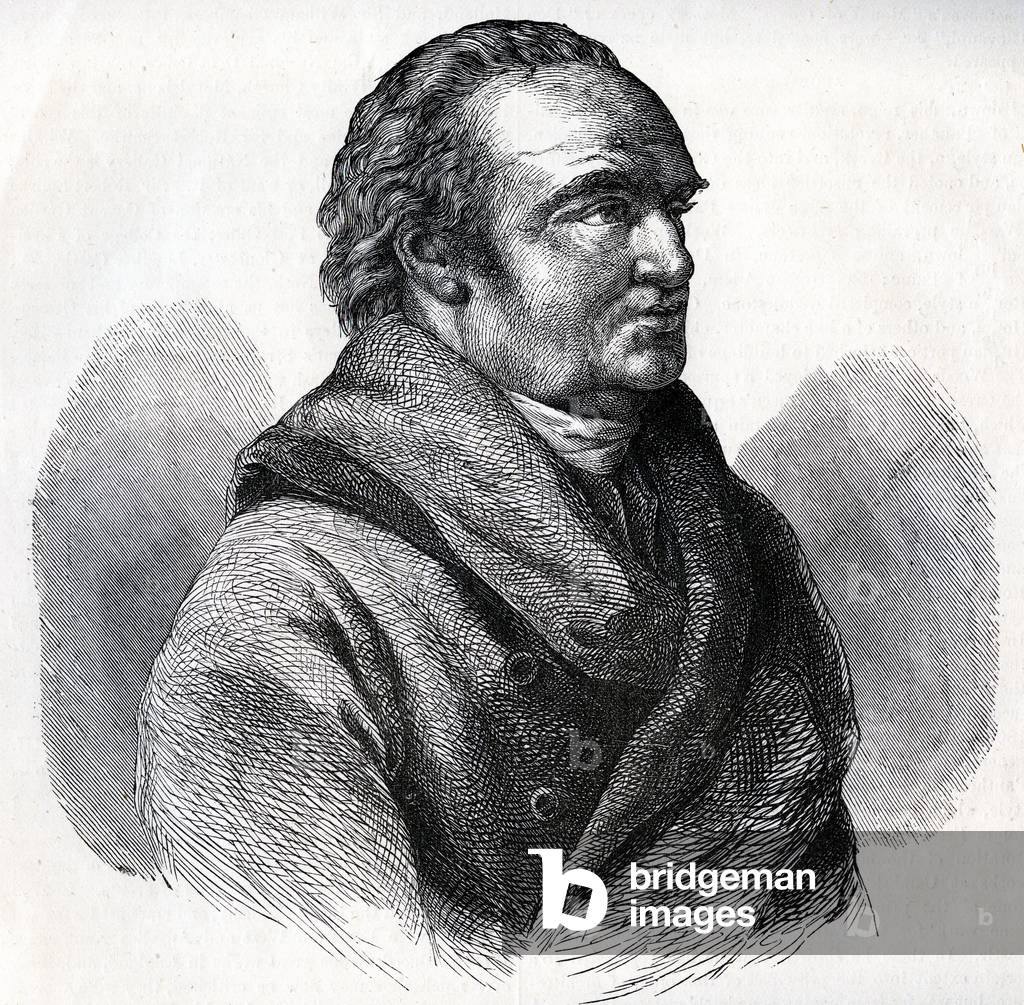 Sir William Herschel (1738-1822) Illustration from John Cassell's Illustrated History of England (engraving)