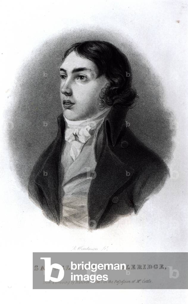 Portrait of Samuel Taylor Coleridge (1772-1834) as a Young Man (engraving)