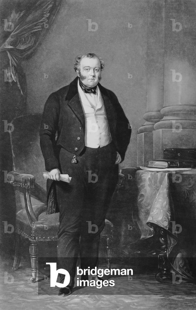 George Hudson, MP (litho)