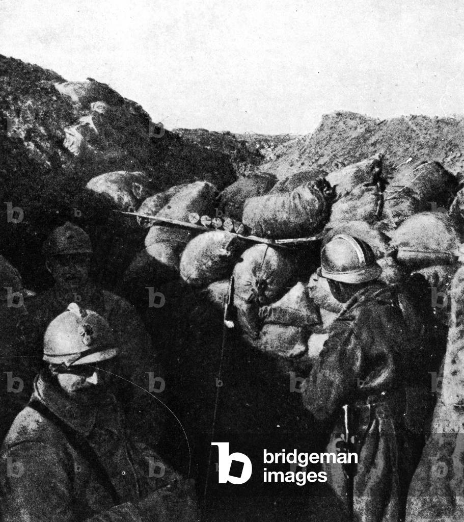 Immagine di Fotografia "Nemici nella stessa trincea durante la Prima Guerra Mondiale", 20th Secolo di French P