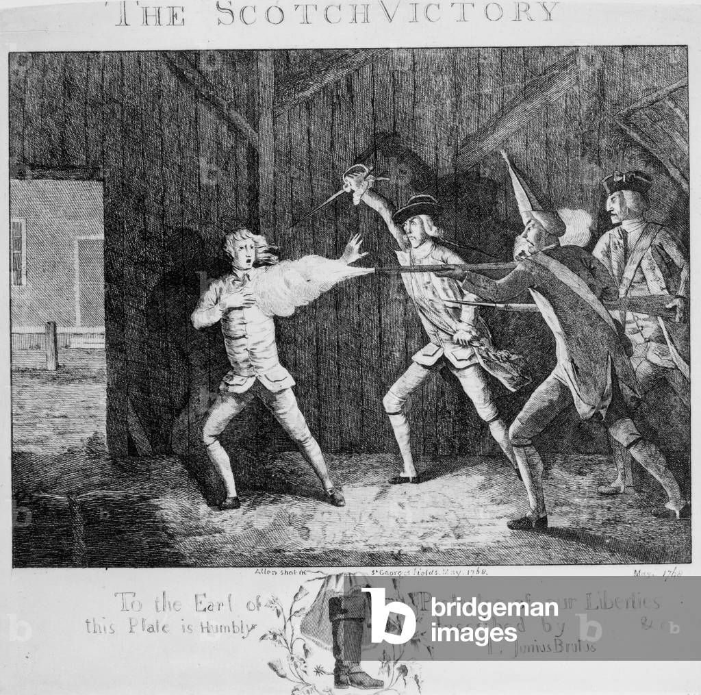 The Scotch Victory, 1768 (engraving)