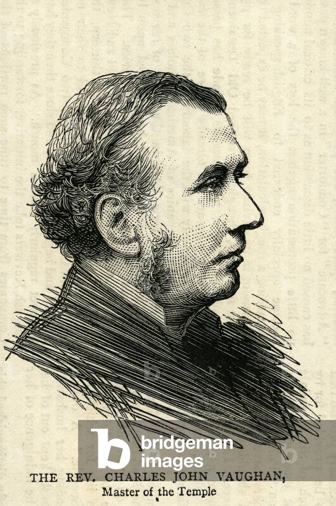 The Rev.Charles John Vaughan, The Dean of Llandaff (engraving)