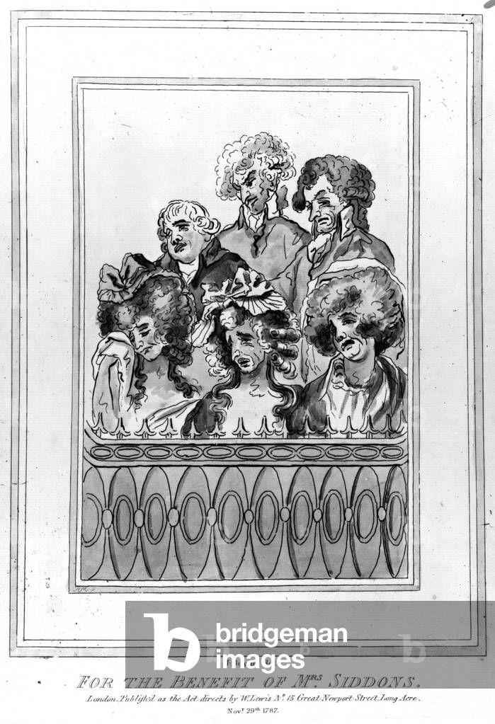 For the Benefit of Mrs Siddons, 1787 (engraving)