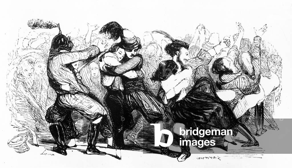 Le Bal Chicard, c.1840 (engraving)