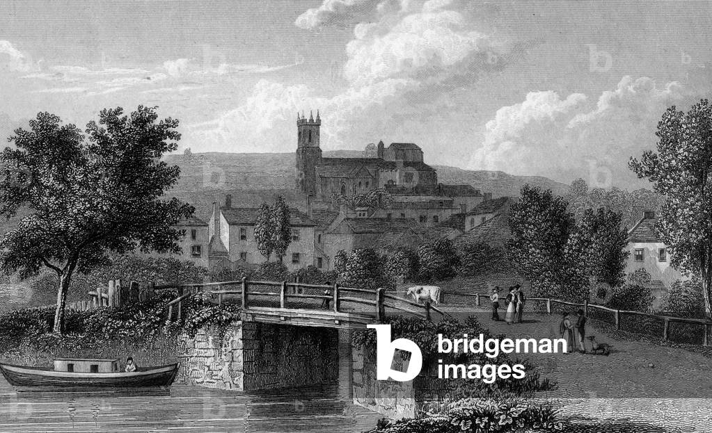 Hythe from the Canal Bridge, engraved by E. Finden, 1829 (engraving)