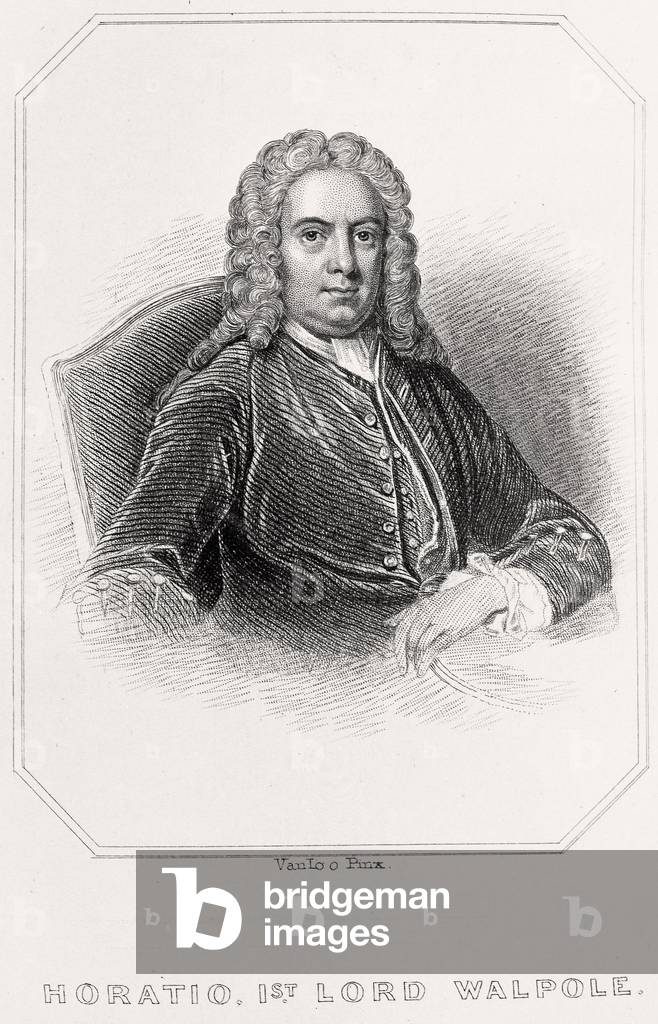 Portrait of Horatio, 1st Lord Walpole, 1835 (litho)