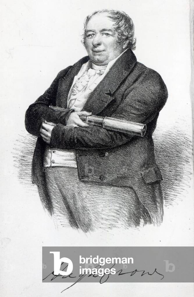 Bild von Druck "Kapitän Hugh Crow (Litho)", 19. Jahrhundert von English School, b/w