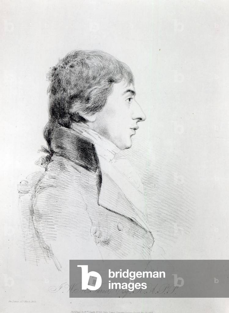 Joseph Mallord William Turner R.A, engraved by William Daniell, 1827 (etching)