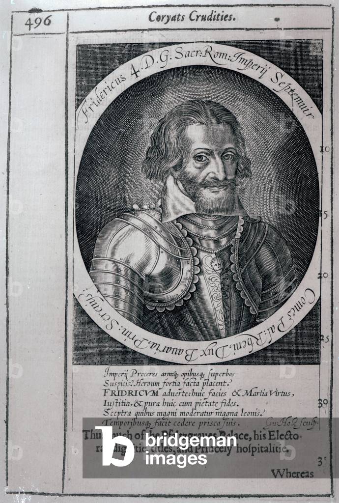 Portrait of Thomas Coryate (c.1577-1617) from 'Coryate's Crudities' (engraving)