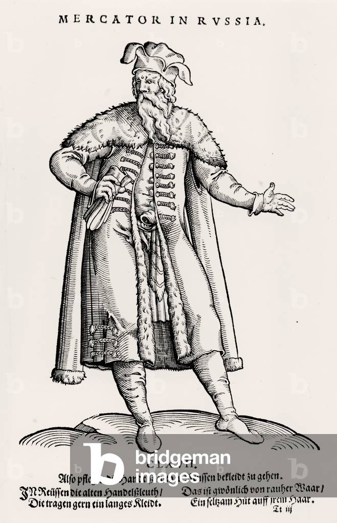 Gerard Mercator (1512-94) in Russia (engraving)