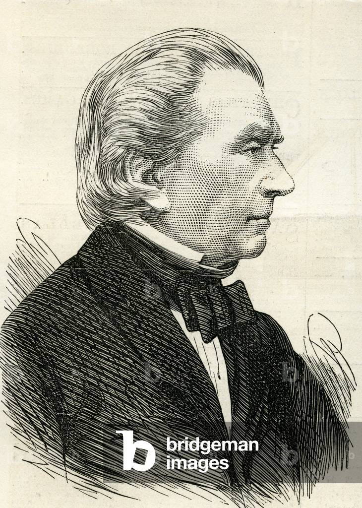 Portrait of Charles Blacker Vignoles, 1875 (engraving)