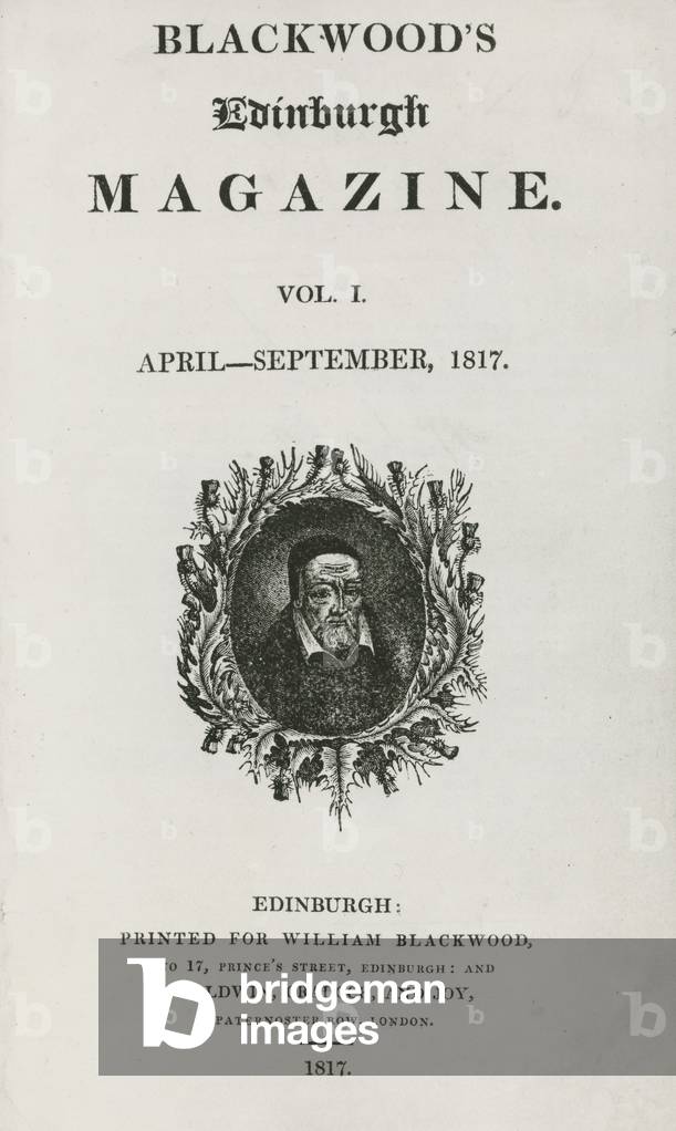 Titlepage of the first edition of Blackwood's Magazine, 1817