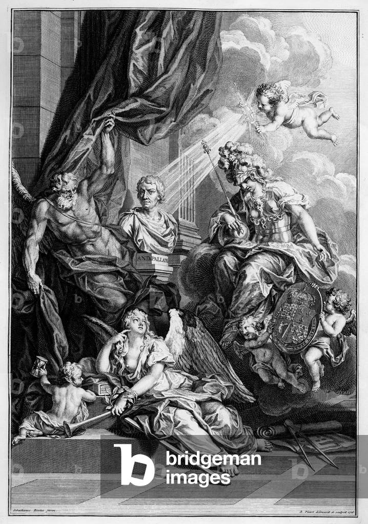 Frontispiece to 'The Architecture of A. Palladio, in Four Books', Giacomo Leoni ed., engraved by Bernard Picart, published 1715 (engraving)